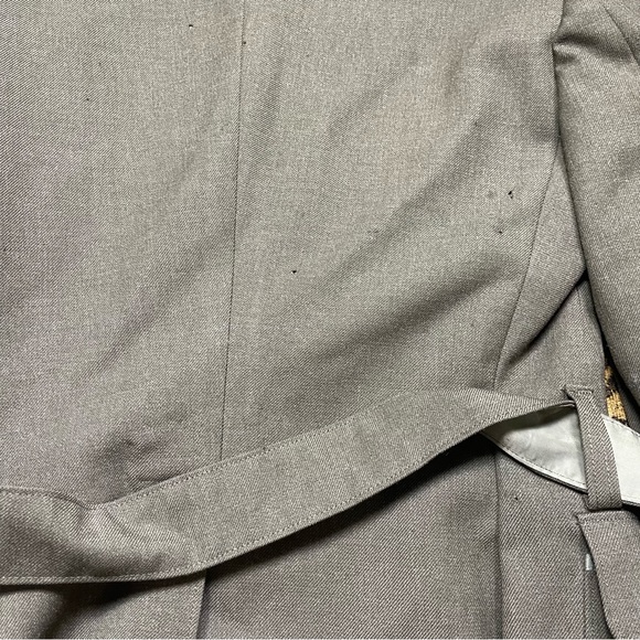 Vtg Military MAN'S WOOL SERGE GREEN Jacket‎ WITH BELT Size 34 - Picture 10 of 10